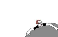 arm brown_hair clothes ear glasses hair hand open_mouth soyjak stubble tshirt variant:unknown // 1024x662 // 20.2KB