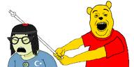 2soyjaks anti_soytan arm artist:antiswarthy asian bear blood cartoon china chinese_communist_party chinksectoid closed_eyes clothes commie communism disney ear flag:east_turkestan flag:uyghur frown genocide gook gore hand holding_object jeffrey_dahmer jeffrey_dahmer_death metal_pipe mudslim mudslime muslims open_mouth pipe pisslam soyjak star_and_crescent subvariant:metal_pipe_soytan teddy_bear teeth tmd total_chink_death total_mudslime_death total_muslim_death total_sloptran_death transparent_background tsd uyghur uyghur_genocide variant:alicia variant:soytan winnie_the_pooh xi_jinping yellow_skin // 1300x650 // 38.8KB