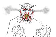 anger angry blood bloodshot_eyes clenched_teeth crying ear glasses hatred steam stubble tear teeth variant:dumjacque vein // 1500x1000 // 129.9KB