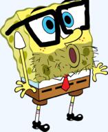 arm clothes full_body glasses hand necktie open_mouth spongebob_squarepants stubble variant:unknown // 816x1000 // 305.5KB