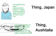 2soyjaks 4chan angry arm australia clothes crossed_arms glasses greentext hand japan mustache open_mouth place_japan smile soyjak stubble text thing_japanese variant:feraljak variant:gapejak // 930x595 // 68.1KB