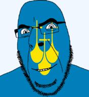 angry county flag flag:møre_og_romsdal glasses hair looking_to_the_left møre_og_romsdal norway smile soyjak stubble teeth thick_eyebrows transparent_background variant:cobson // 775x849 // 25.6KB