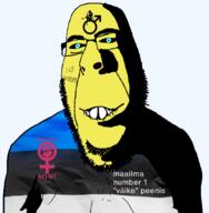 asian biting_lip blue_eyes estonia femdom glasses soyjak stubble subvariant:hornyson variant:cobson yellow_skin // 494x505 // 102.8KB