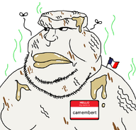 brie bug camembert cheese flag flag:france fly france hello_my_name_is_(sticker) series:cheese_mutts soyjak stink_lines stinky stubble transparent_background variant:meximutt // 888x849 // 38.6KB