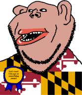 amerimutt award baltimore black_sclera brown_skin chicago clothes ear flag flag:maryland lips maryland mutt open_mouth soyjak state stubble subvariant:impish_amerimutt text united_states variant:impish_soyak_ears // 685x793 // 44.1KB