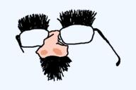 accessory disguise eyebrows glasses hairy mustache nas nose prop toothbrush_moustache variant:gapejak // 600x401 // 6.5KB