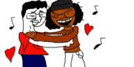 black_skin bleached bwc chud dance heart interracial love oekaki slow_dancing soylent_(creamy_chocolate) subvariant:soyniqua variant:chudjak variant:soytan wholesome // 500x250 // 15.1KB