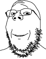 artist:gapenewell closed_mouth glasses looking_at_you merge monochrome smile soyjak stubble subvariant:wholesome_soyjak template transparent_background variant:gapejak white_skin // 600x757 // 8.5KB