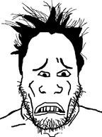 alternate cringe disgusted hair soyjak stubble subvariant:cringeplier variant:markiplier_soyjak // 600x800 // 32.9KB