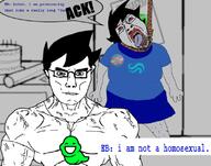 ack bedroom buck_teeth glasses homestuck john_egbert june_egbert rope stubble subvariant:muscular_chud suicide text tranny transgender_flag variant:bernd variant:chudjak // 800x630 // 201.0KB