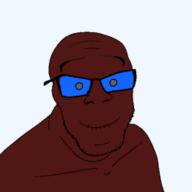 black_skin closed_mouth doll_(user) glasses nigger soyjak stubble variant:feraljak // 255x255 // 13.1KB