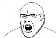 ear open_mouth soyjak stubble subvariant:narge template variant:cobson // 2360x1640 // 228.6KB