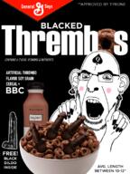 bbc blacked blush bottle cereal dildo ear facial_mark forehead_mark glasses hair meta:pornographic_content nose_piercing nose_ring nsfw open_mouth painted_nails plastic_bottle queen_of_spades soy soyjak soylent soylent_(cacao) soylent_bottle stubble subvariant:slutson tattoo text thrembo tyrone variant:cobson // 601x800 // 370.5KB
