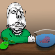 3soyjaks animated arm beard blinking bored bowl closed_mouth clothes ext=gif eyelids fin fish food fruit glasses gradient hand leaf lime looking_to_the_right meta:tagme open_mouth orange_skin shading shadow soyjak stubble subvariant:scholar variant:gapejak variant:markiplier_soyjak variant:soyak water // 1423x1217 // 234.8KB