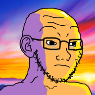 closed_mouth crying ear glasses sad soyjak stubble subvariant:sunset_soyak_ears sunset variant:soyak // 1001x823 // 658.2KB