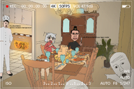 adolf_hitler chud clothes drawing drawn_background english_text glasses inubashiri_momiji jews kitchen oven soyjak subvariant:pol_face table text variant:chudjak variant:two_pointing_soyjaks // 1366x912 // 1.3MB