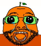 crying froot froot_(user) glasses leaf oh_my_god_she_is_so_attractive open_mouth stem stubble variant:gapejak // 1072x1213 // 153.3KB