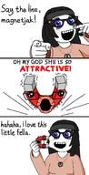 2soyjaks beanie blue_eyes blush clothes comic eyelashes female hair hand jojos_bizarre_adventure lips magnet necklace objectsoy oh_my_god_she_is_so_attractive open_mouth pointing pointing_at_viewer pose pun say_the_line simp soyjak text variant:soytan variant:unknown // 760x1492 // 42.6KB