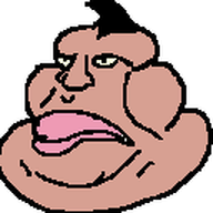brown_skin closed_mouth double_chin emoticon fat hair head lip meta:not_oc nose obese poop series:yt_emote_jaks transparent_background variant:meximutt youtube // 128x128 // 1.4KB