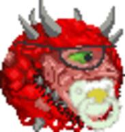 binky caca cacademon cacodemon doom glasses low_resolution pog poggers pun sprite_edit stubble video_game // 61x64 // 4.4KB
