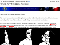 email evil federal_bureau_of_investigation ominous trend:glowie variant:ishish_soyak_ears variant:parrotjak variant:platejak // 1757x1320 // 198.2KB