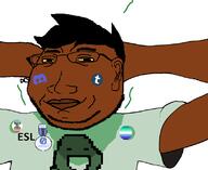 anthony_(namefag) arm badge black_skin brown_skin closed_mouth clothes discord flag:gay_pride_flag flag:minor_attracted_person gay glasses hair homestuck homestuck_pedo john_egbert josh_hutcherson map_(pedophile) merge pedophile smile stinky stubble subvariant:massjak sweating trend:slopjak tumblr variant:chudjak variant:gapejak yellow_sclera // 802x656 // 61.4KB