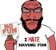 angry arm beard body clothes fun glasses hand i_hate looking_at_you meta:tagme punisher_face rage red_skin sign soyjak stubble subvariant:science_lover text variant:markiplier_soyjak // 950x847 // 160.6KB