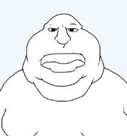 angry artist:salsamaster closed_mouth fat front_facing lips obese soyjak subvariant:meximutt_front3 template variant:meximutt // 795x849 // 14.3KB