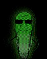 animated calm closed_mouth glasses glowing green_skin soyjak stretched_chin stubble subvariant:longplier sunglasses trend:glowie variant:markiplier_soyjak // 512x652 // 338.0KB