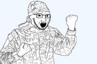 army bandana camo camouflage clothes flexing hat militar military soldier soyboy variant:soyak // 1000x667 // 84.8KB