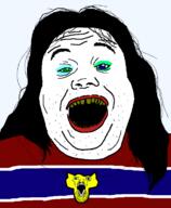 chris-chan fat hair heterochromia lipstick long_hair makeup medallion necklace sonichu soyjak tranny variant:alicia yellow_teeth // 592x720 // 34.0KB