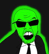 fed glasses glowie glowing glownigger green_skin stubble teeth variant:feraljak // 975x1080 // 85.9KB