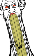 animated antenna clenched_teeth ear glasses moving_head orange_eyes reddit soyjak stretched_mouth stubble variant:markiplier_soyjak yellow_teeth // 811x1200 // 710.1KB