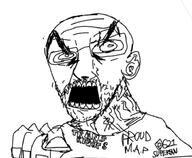 angry e621 ear glasses hand map_(pedophile) open_mouth pedophile pointing pointing_at_viewer soyjak stubble text trans_rights variant:unknown // 915x753 // 185.4KB