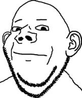 closed_mouth ear neutral soyjak stubble variant:impish // 670x792 // 89.1KB