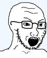 angry bald glasses open_mouth stubble template transparent_background variant:soyak // 644x800 // 13.9KB