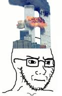 9_11 building closed_mouth clothes concerned frown glasses hat soyjak stubble united_states variant:soyak // 597x915 // 448.7KB