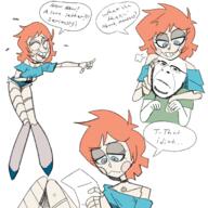 avery_(nandroid) biting_lip clothes distorted emmy_the_robot frown glasses head head_only horny nandroid red_hair robot stubble subvariant:hornyson teeth text variant:cobson // 2048x2048 // 2.1MB