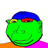 ear eyelids glasses small_eyes smile soyjak stubble subvariant:massjak subvariant:wholesome_soyjak trend:colorjak variant:gapejak // 600x600 // 10.9KB