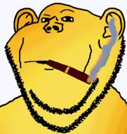 dem cigar cigarette closed_mouth confused democracy eyebrows gold namefags smoke variant:impish_soyak_ears yellow_skin yellow_teeth // 598x633 // 30.6KB