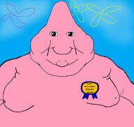 !reworked_soyjak award patrick_star pink_skin remastered reworked series:remastered_soyjaks smile spongebob_squarepants subvariant:branigger variant:brandon // 1664x1580 // 841.9KB