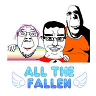 3soyjaks all_the_fallen arm biting_lip chud_troon_alliance clothes creepy distorted ear evil fat flag friendship glasses hair hand happy makeup mustache nazism ominous rape shadow smile soyjak stubble subvariant:chudjak_front subvariant:hornyson swastika tranny variant:bernd variant:chudjak variant:cobson white_background wing // 1204x1204 // 367.9KB