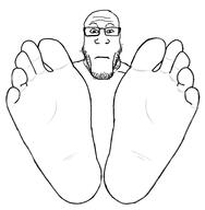 beard fetish foot front_facing glasses looking_at_you markiplier soyjak subvariant:neutralplier variant:markiplier_soyjak // 1901x1940 // 327.5KB