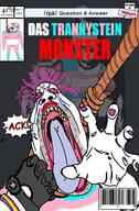 41 ack barcode comic das_trannystein_monster glove hand hanging lipstick nails qa_(4chan) qa_(soyjak_party) rainbow rope series:muttcomix soyjak_party subvariant:hornyson teeth text tongue tranny variant:bernd variant:cobson variant:unknown ywnbaw // 838x1280 // 206.2KB
