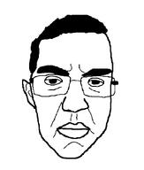 chud ear front_facing glasses hair lips neutral patrick_crusius subvariant:patrick template thick_eyebrows variant:chudjak white_skin wrinkles // 954x1123 // 17.1KB