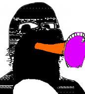 animal beak black_skin open_mouth penguin pingu soyjak stubble subvariant:tismjak variant:gapejak // 221x247 // 13.1KB