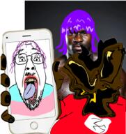 brown_skin distorted meta:tagme nazism subvariant:phoneplier trans_rights transbvll trend:slopjak variant:bernd variant:markiplier_soyjak // 824x873 // 539.1KB