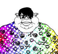 emo_hair eye_shadow fat man_tits scene subvariant:branigger variant:brandon // 1674x1582 // 1.8MB