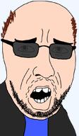 balding beard blue_shirt cyrax glasses jacket sunglasses variant:gobson // 500x855 // 30.6KB
