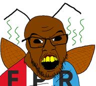 angry antenna cockroach country cross_eyed derp flag flag:rwandan_patriotic_front glasses open_mouth roach rwanda rwandan_patriotic_front soyjak stubble tutsi tutsiroach variant:feraljak // 1500x1354 // 69.4KB